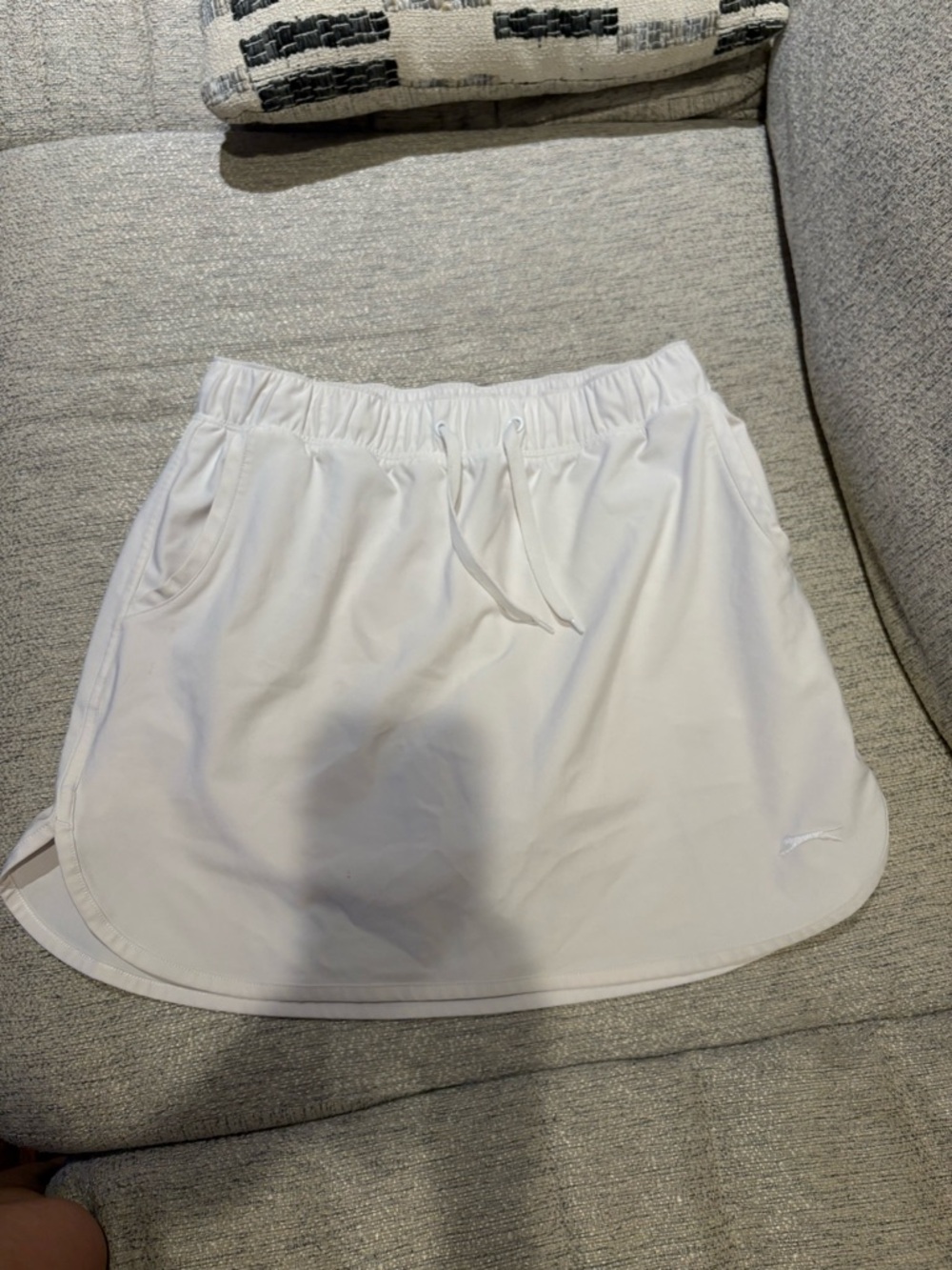 Slazenger White Golf Skort with Built-In Shorts